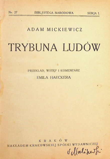 Trybuna Ludów, 1922 r.