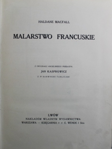 Malarstwo francuskie 1913 r.