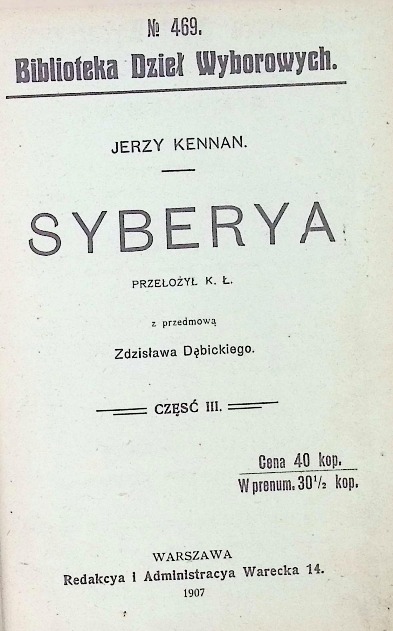 Syberya Część III 1907r.