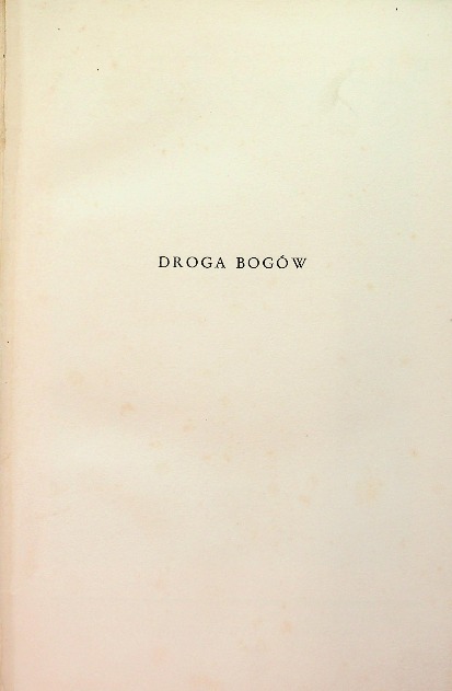 Droga Bogów 1936 r.