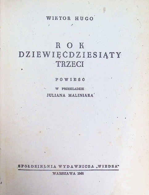 Rok dziewięćdziesiąty trzeci, 1948 r.