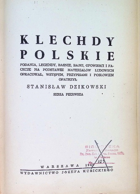 Klechdy polskie, 1948 r.