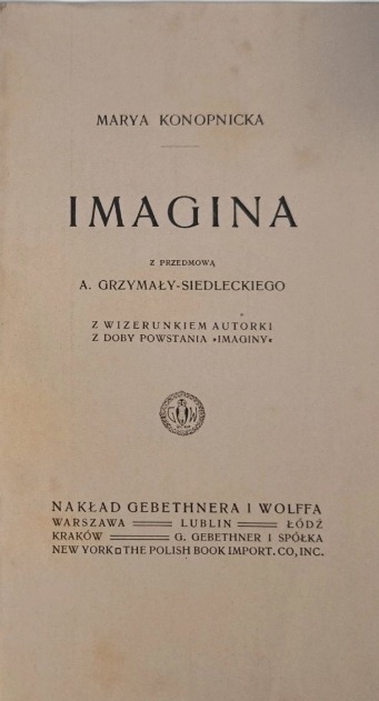 Imagina, 1912 r.