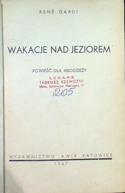 Wakacje nad jeziorem 1947 r.