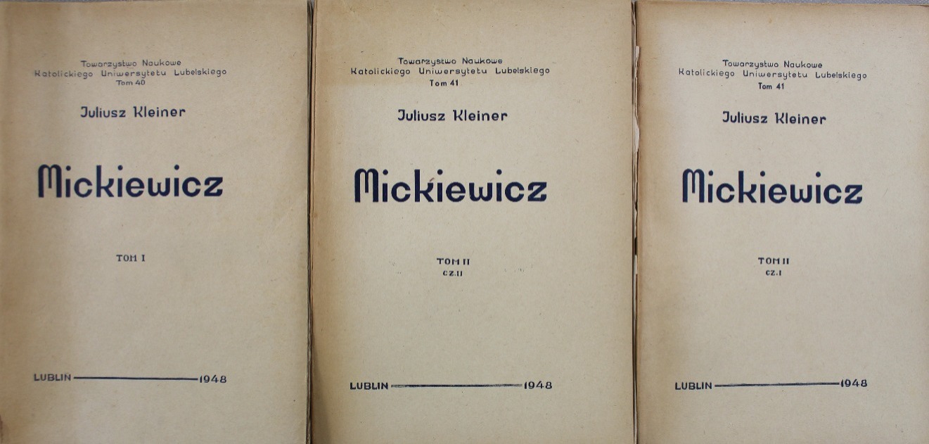 Mickiewicz Tom I do II 1948 r.