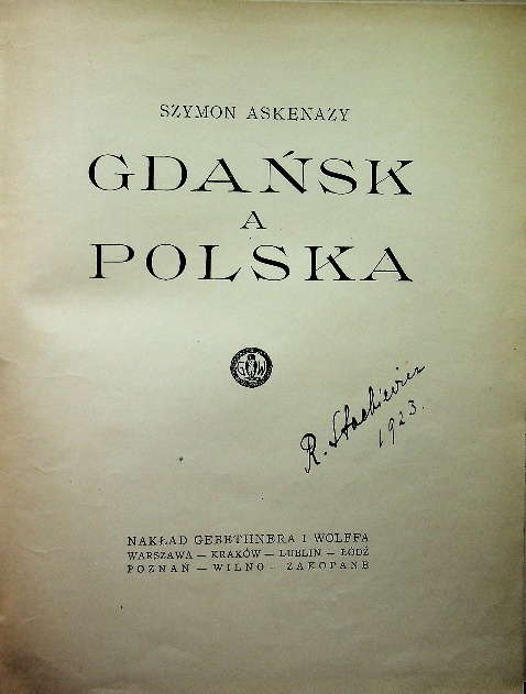 Gdańsk a Polska 1923 r.
