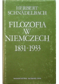 Filozofia w Niemczech 1831  1933