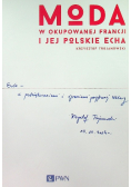 Moda w okupowanej Francji i jej polskie echa