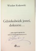 Gdziekolwiek jesteś doktorze