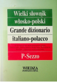 Wielki słownik włosko polski Tom 3 P - Sezzo
