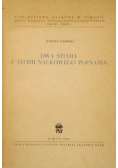 Dwa studia z teorii naukowego poznania