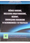 Różnice kursowe rozliczenia międzyokresowe rezerwy zobowiązania warunkowe w rachunkowości i w podatkach