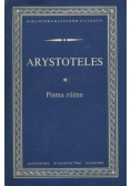 Arystoteles Pisma różne