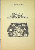 Uwagi o cieszyńskim rusznikarstwie