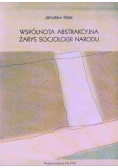 Wspólnota abstrakcyjna zarys socjologii narodu