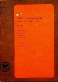Filozofia starożytna wiek V do IV p n e Część II