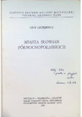 Miasta słowian północno połabskich