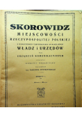 Skorowidz miejscowości Rzeczypospolitej Polskiej ok 1933 r.