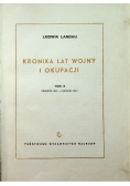 Kronika lat Wojny i okupacji Tom II