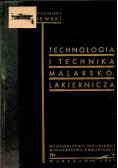 Technologia i technika malarsko lakiernicza 1937 r