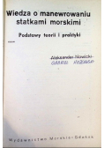 Wiedza o manewrowaniu statkami morskimi