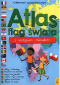 Atlas flag świata z naklejkami i plakatem