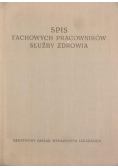 Spis fachowych pracowników służby zdrowia