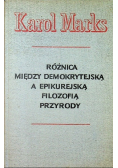 Różnica między demokrytejską a epikurejską filozofią przyrody