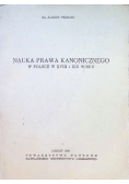 Nauka prawa kanonicznego w Polsce w XVIII i XIX wieku