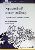 Dopuszczalność pomocy publicznej