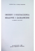 Ordery i odznaczenia krajowe i zagraniczne 1928 r.