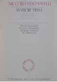 Machiavelli Wybór pism