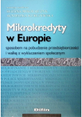 Mikrokredyty w Europie sposobem na pobudzenie przedsiębiorczości i walkę z wykluczeniem społecznym