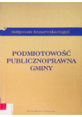 Podmiotowość publicznoprawna gminy