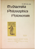 Mediaevalia Philosophica Polonorum XIV