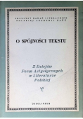 O spójności tekstu