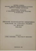 Zbrodnie nacjonalistów ukraińskich dokonane na ludności polskiej na Wołyniu 1939-1945