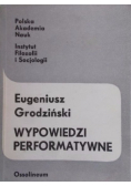 Wypowiedzi performatywne