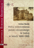 Próba porozumienia polsko ukraińskiego w Galicji w latach 1888 - 1895