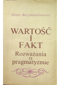 Wartość i fakt - rozważania o pragmatyźmie