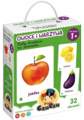 CzuCzu Karty obrazkowe na sznurku Owoce i warzywa