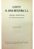 Listy O Jana Beyzyma T J 1927 r.