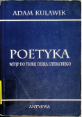 Poetyka Wstęp do teorii dzieła literackiego