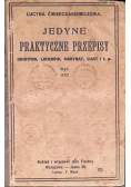 Jedyne praktyczne przepisy, 1920 r.