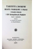 Taryffa domów miasta Warszawy i Pragi