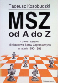 MSZ ad A do Z