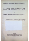 Zabytki sztuki w Polsce tom I 1924r