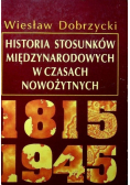 Historia stosunków międzynarodowych w czasach nowożytnych