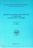 Archiwum główne akt dawnych w warszawie