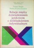 Relacje między doświadczeniem językowym a doświadczeniem indywidualnym